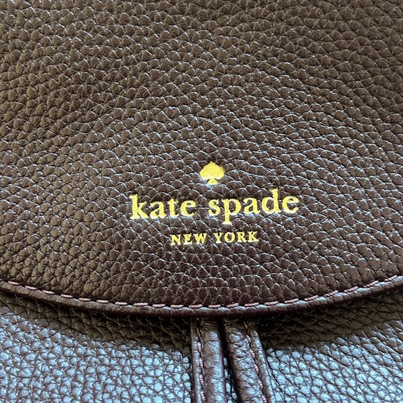Brand new mahogany Kate spade leather back pack - Picture 2 of 6